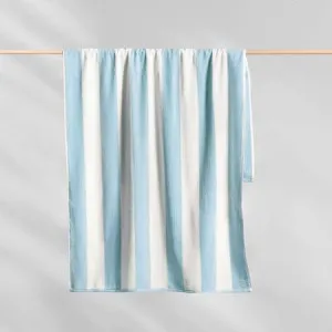 Canningvale Striped Cabana Beach Towel - Blue, Cotton Terry by Canningvale, a Outdoor Accessories for sale on Style Sourcebook
