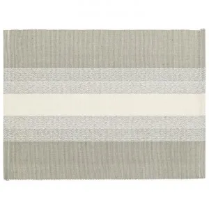 Arden Ribbed Cotton Placemat, Pack of 4, Beige by Casa Bella, a Table Cloths & Runners for sale on Style Sourcebook