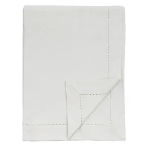 Rhonehouse Organic Cotton Tablecloth, 320x180cm, White by Casa Bella, a Table Cloths & Runners for sale on Style Sourcebook