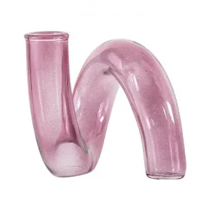 Alvie Glass Vase, Pink by Casa Bella, a Vases & Jars for sale on Style Sourcebook