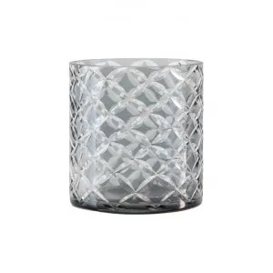 Stob Glass Tealight Holder, Set of 2, Grey by Casa Bella, a Home Fragrances for sale on Style Sourcebook