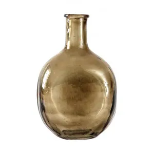 Ossian Glass Bottle Vase, Small, Olive by Casa Bella, a Vases & Jars for sale on Style Sourcebook