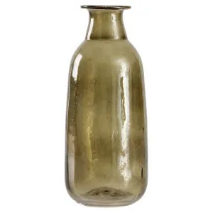 Ossian Glass Bud Vase, Set of 2, Olive by Casa Bella, a Vases & Jars for sale on Style Sourcebook