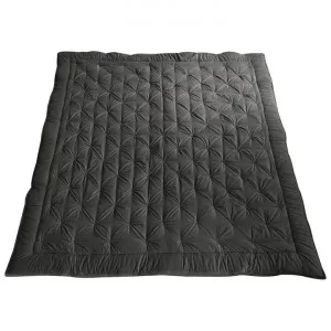 Netheravon Cotton Velvet Bedspread, Queen, Charcoal by Casa Bella, a Bedding for sale on Style Sourcebook