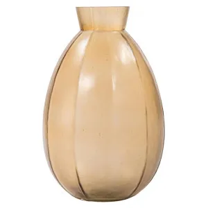 Savile Frosted Glass Vase, Medium, Brown by Casa Bella, a Vases & Jars for sale on Style Sourcebook
