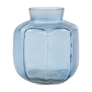Savile Frosted Glass Vase, Mini, Blue by Casa Bella, a Vases & Jars for sale on Style Sourcebook