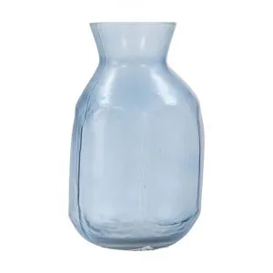 Savile Frosted Glass Vase, Medium, Blue by Casa Bella, a Vases & Jars for sale on Style Sourcebook
