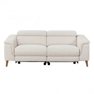 Dylan Orson Almond with 2 Electric Recliner Sofa - 3 Seater by James Lane, a Sofas for sale on Style Sourcebook