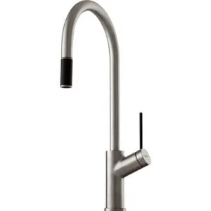 Vilo Sink Mixer With Pull-Out Brushed Satin 4Star | Made From Brass In Chrome Finish By Oliveri by Oliveri, a Kitchen Taps & Mixers for sale on Style Sourcebook