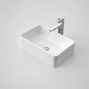 Cube 500 Above Counter Basin L/Overflow Nth | Made From Vitreous China In White | 12.5L By Caroma by Caroma, a Basins for sale on Style Sourcebook