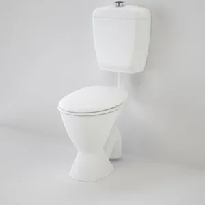 Care 300 Connector (S Trap) Suite With Caravelle Care Double Flap Seat - In White By Caroma by Caroma, a Toilets & Bidets for sale on Style Sourcebook