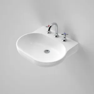 Opal 510 Wall Basin With Plug & Waste 3Th | Made From Vitreous China In White | 9.5L By Caroma by Caroma, a Basins for sale on Style Sourcebook