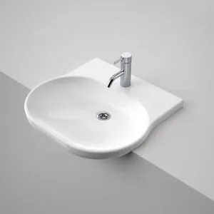 Opal Sole Semi Recessed Basin 1Th | Made From Vitreous China In White | 9.5L By Caroma by Caroma, a Basins for sale on Style Sourcebook