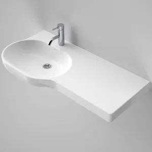 Opal 920 Right Hand Wall Basin With Plug & Waste 1Th | Made From Vitreous China In White | 9.5L By Caroma by Caroma, a Basins for sale on Style Sourcebook