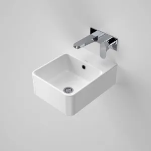 Cube Wall Basin 0 Tap Hole | Made From Vitreous China In White | 4.8L By Caroma by Caroma, a Basins for sale on Style Sourcebook