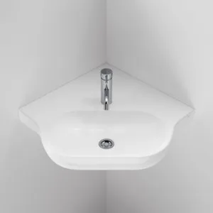 Opal Sole Corner Wall Basin 1Th | Made From Vitreous China In White | 9.5L By Caroma by Caroma, a Basins for sale on Style Sourcebook