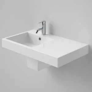 Liano Nexus Wall Basin Right Hand With Overflow 750mm 1Th | Made From Vitreous China In White | 5.5L By Caroma by Caroma, a Basins for sale on Style Sourcebook