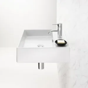 Teo 600 Wall Basin 1Th In White | 6.95L By Caroma by Caroma, a Basins for sale on Style Sourcebook