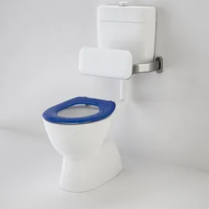 Care 200 V2 Trid-Cos Connector Snv Suite With Backrest & Caravelle Care Single Flap 4Star In Blue/Sorrento Blue By Caroma by Caroma, a Toilets & Bidets for sale on Style Sourcebook