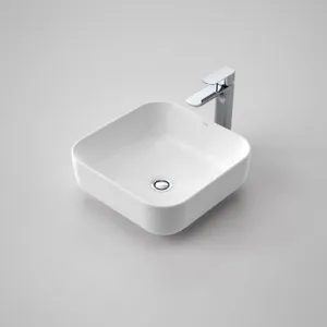 Tribute Artisan B2 Above Counter Basin Square 390mm Nth | Made From Vitreous China In White | 10.3L By Caroma by Caroma, a Basins for sale on Style Sourcebook