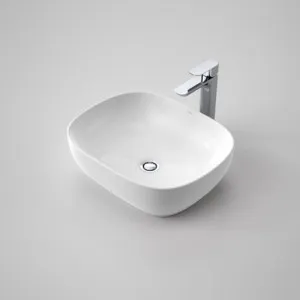 Tribute Artisan B7 Above Counter Basin Curved Rectangle 170mm Nth | Made From Vitreous China In White | 10L By Caroma by Caroma, a Basins for sale on Style Sourcebook