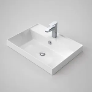 Teo 2.0 600 Inset Basin 602mm X 440mm With Overflow 1Th | Made From Clay In White | 7.2L By Caroma by Caroma, a Basins for sale on Style Sourcebook