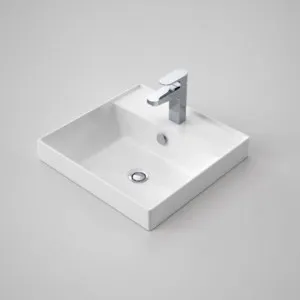 Teo 2.0 450 Inset Basin 452mm X 440mm With Overflow 1Th | Made From Clay In White | 4.9L By Caroma by Caroma, a Basins for sale on Style Sourcebook