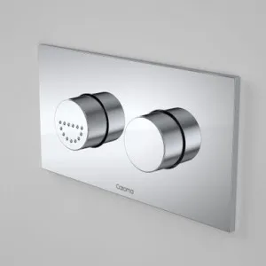 Invisi Series Ii® Round Dual Flush Plate & Raised Care Buttons Metal Chrome | Made From Plastic In Chrome Finish By Caroma by Caroma, a Toilets & Bidets for sale on Style Sourcebook