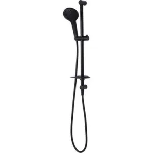 Rome Hand Shower With Rail Matte 3Star | Made From Brass/ABS In Black By Oliveri by Oliveri, a Showers for sale on Style Sourcebook