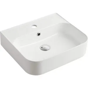Dublin Wall Hung Basin | Made From Vitreous China In White | 4.5L By Oliveri by Oliveri, a Basins for sale on Style Sourcebook