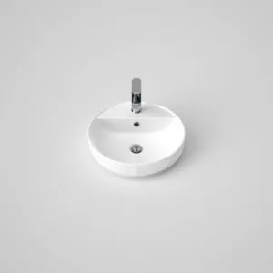 Tribute Sculptural Inset Round Basin 430mm With Overflow 1Th | Made From Vitreous China In White By Caroma by Caroma, a Basins for sale on Style Sourcebook