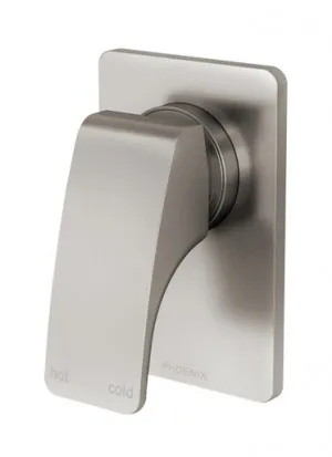 Rush Wall Bath Or Shower Mixer | Made From Brass In Brushed Nickel By Phoenix by PHOENIX, a Bathroom Taps & Mixers for sale on Style Sourcebook