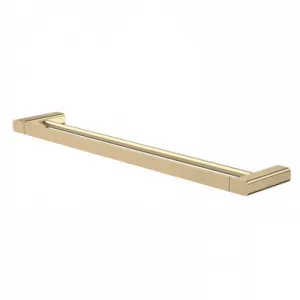 Luna Double Towel Rail 630mm Brushed | Made From Brass/Brushed Brass By Caroma by Caroma, a Towel Rails for sale on Style Sourcebook