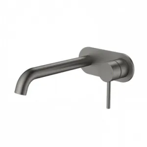 Liano II 210mm Wall Basin/Bath Mixer - Rounded Cover Plate - - Sales Kit | Made From Brass In Gunmetal By Caroma by Caroma, a Bathroom Taps & Mixers for sale on Style Sourcebook