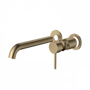 Liano II 210mm Wall Basin/Bath Trim Kit - 2 X Round Cover Plates - Brushed | Made From Brass/Brushed Brass By Caroma by Caroma, a Bathroom Taps & Mixers for sale on Style Sourcebook