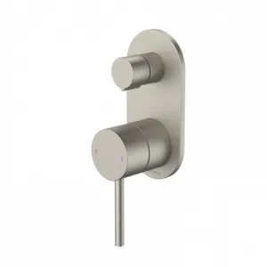 Liano II Bath/Shower Mixer With Diverter - Rounded Cover Plate - - Sales Kit | Made From Brass In Brushed Nickel By Caroma by Caroma, a Bathroom Taps & Mixers for sale on Style Sourcebook