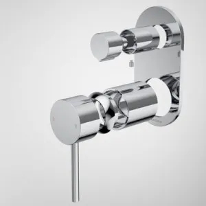 Liano II Bath/Shower Mixer With Diverter Trim Kit - Rounded Cover Plate | Made From Brass In Chrome Finish By Caroma by Caroma, a Bathroom Taps & Mixers for sale on Style Sourcebook