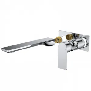 Urbane II 220mm Wall Basin/Bath Trim Kit - Rectangular Cover Plate | Made From Brass In Chrome Finish By Caroma by Caroma, a Bathroom Taps & Mixers for sale on Style Sourcebook