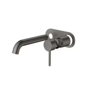 Liano II 175mm Wall Basin/Bath Trim Kit - Rounded Cover Plate | Made From Brass In Gunmetal By Caroma by Caroma, a Bathroom Taps & Mixers for sale on Style Sourcebook