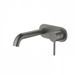 Liano II 175mm Wall Basin/Bath Mixer - Rounded Cover Plate - - Sales Kit | Made From Brass In Gunmetal By Caroma by Caroma, a Bathroom Taps & Mixers for sale on Style Sourcebook