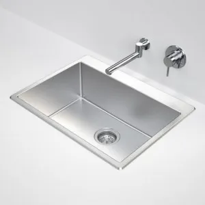 Compass Flushline Laundry Tub 45L 0Th | Made From Stainless Steel By Caroma by Caroma, a Troughs & Sinks for sale on Style Sourcebook