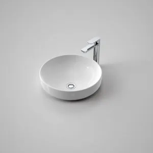 Tribute Round 405 Inset Basin With Plug & Waste Nth | Made From Clay In White | 8L By Caroma by Caroma, a Basins for sale on Style Sourcebook
