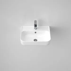 Tribute Rectangle 500 Wall Basin Of With Plug & Waste 1Th | Made From Vitreous China In White | 4L By Caroma by Caroma, a Basins for sale on Style Sourcebook