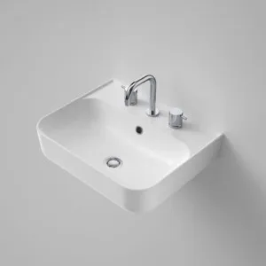 Tribute Rectangle Wall Basin 3 Tap Hole Of | Made From Vitreous China In White By Caroma by Caroma, a Basins for sale on Style Sourcebook