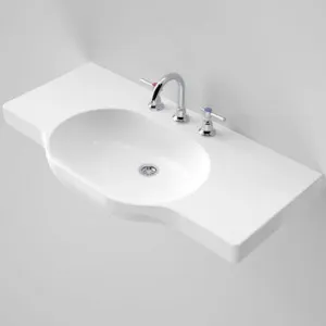 Opal 900 Twin Wall Basin With Plug & Waste 3Th | Made From Vitreous China In White | 10L By Caroma by Caroma, a Basins for sale on Style Sourcebook