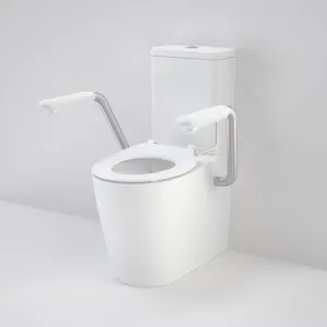 Care 660 Cleanflush Wall Faced Cc Easy Height Be Suite With Armrests & Caravelle Single Flap Seat In White By Caroma by Caroma, a Toilets & Bidets for sale on Style Sourcebook