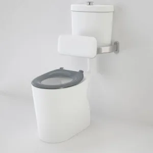 Care 610 Cleanflush® Connector Easy Height Snv Suite With Backrest & Caravelle Single Flap Seat Anthracite Grey Nth 4Star In White By Caroma by Caroma, a Toilets & Bidets for sale on Style Sourcebook