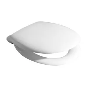 Caravelle Toilet Seat Soft Close Double Flap Quick Release Stainless Steel Hinge | Made From Plastic In White By Caroma by Caroma, a Toilets & Bidets for sale on Style Sourcebook