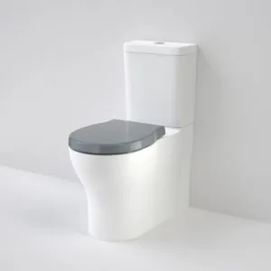 Opal Cleanflush® Easy Height Wall Faced Close Coupled Suite With Double Flap Seat Anthracite Grey Nth 4Star In White By Caroma by Caroma, a Toilets & Bidets for sale on Style Sourcebook