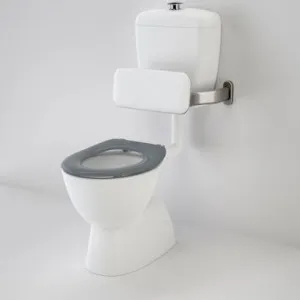 Care 400 Connector Trid Sov Snv Suite With Backrest & Caravelle Care Single Flap Seat Anthracite Grey Nth 4Star | Stainless Steel In White By Caroma by Caroma, a Toilets & Bidets for sale on Style Sourcebook